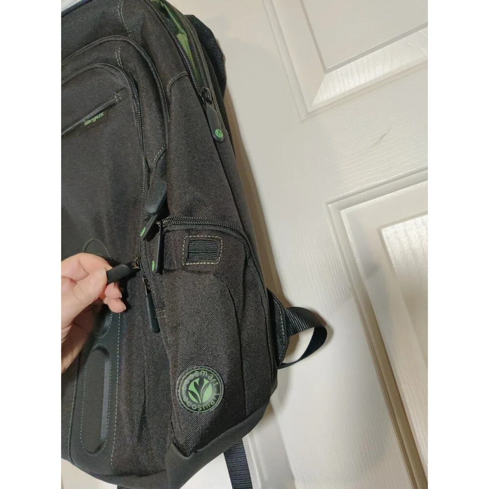 Targus Bag School Laptop Backpack Camping Carrying Case Bag Black Green